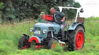 Gras mähen mit historischen Traktoren - 1/2 - historic tractor rally