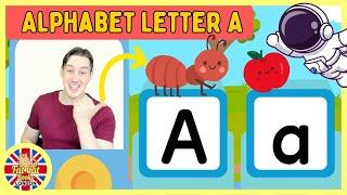 Learn Letter A, A is for Apple, back to school, colours, Alphabet ABC phonics #toddlers #preschool