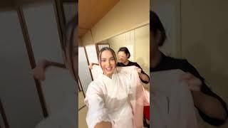 My first time wearing a Kimono in Japan  #shorts #short #Beca daily vlogs