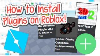 How to Install Plugins on Roblox Studio! (2024)