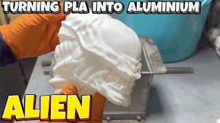 Easy "Lost PLA" Sand Casting  - Alien Head In Aluminium - Ingot Joe  - Let's Cook!‍