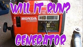 How to fix a Honda EX800 Generator - WILL IT RUN?