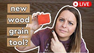 Easy Wood Grain Tumbler Tutorial + Trying out a woodgraining tool // Craft With Me LIVE!