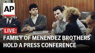 LIVE: Family of Menendez brothers hold a press conference