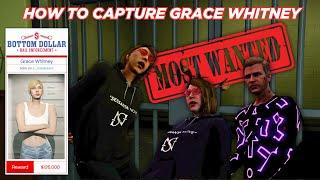 How To Capture Grace Whitney MOST WANTED Bail Office Bounty Target In GTA 5 Online