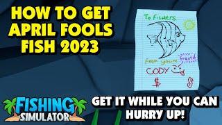 Fishing Simulator - How to get April Fools Paper Fish