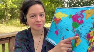 asmr • soft geography teacher covers continents + oceans