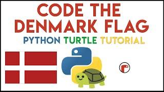 Python Turtle - Code the Danish Flag Tutorial