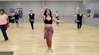 Beginner Belly Dance Class | Combos for Balance, Core & Mobility!  #bellydance #exercise #fitness