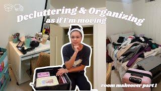 DECLUTTERING & ORGANIZING as if I'M MOVING: Room Makeover Part 1 | Renelle Briggs