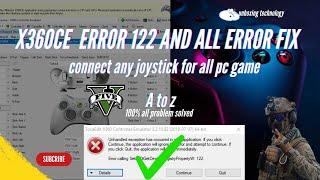 How To Connect Any USB Joystick Gamepad To PC | X360ce error 122 solved