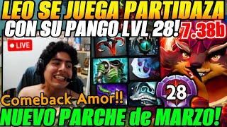 Leo sorprende con su pango lvl 28 en el parche 7.38b de Marzo!Partidaza