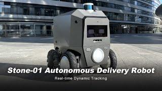 Foxtech Stone-01 Autonomous Delivery Robot for Food Delivery-Intelligent Switching Door