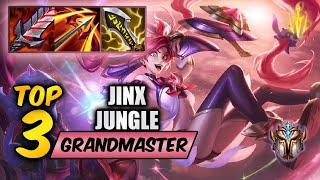 Wild Rift Jinx Top 3 jungle - S15 rank game + build