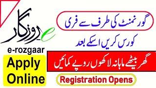 How to Apply E-Rozgaar Training Program 2022 | Make Money online