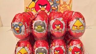 Распаковка 24 Яиц Сюрприз из коллекции Энгри Бёрдс,Unboxing Surprise Eggs,New Collection Angry Birds