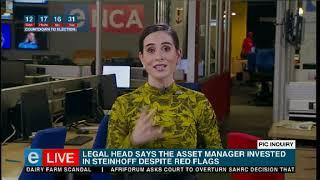 Head of Legal was on the stand speaking about Steinhoff