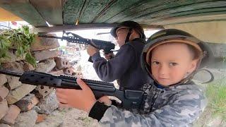 Ukrainian Kids Act Out War After Russians Destroy Village