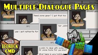 Make Complex NPC Dialogue Easy | Minecraft Bedrock Command Block Tutorial | MCPE XBOX PS SWITCH