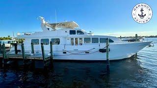 Reduced To $625,000!! - (2001) 90ft Dovercraft Custom Raised Pilothouse Super Yacht For Sale