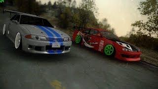 Twin Drift - Nissan Skyline Ft. Nissan Silvia S14 (Drive Crew MTA)