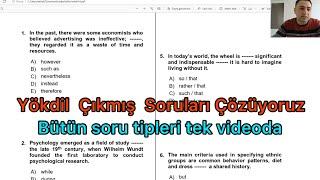 YÖKDİL ÇIKMIŞ SORU ÇÖZÜMLERİ. YÖKDİL SORULARI NASIL ÇÖZÜLÜR. YÖKDİL DENEME ÇÖZÜMÜ. YÖKDİL SORU ÇÖZME