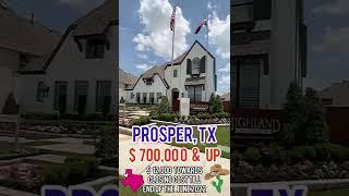 HIGHLAND HOMES IN PROSPER, TX