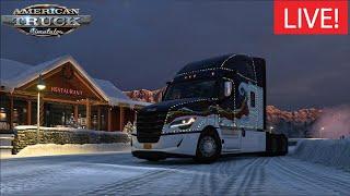 LIVE: CHRISTMAS EVENT Plus NEW WINTER MAP! | American Truck Simulator