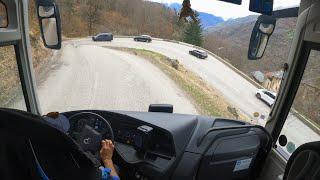 Alpin Bus Drive, France 4K