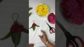 ️VaraLakshmi Pooja Decoration Ideas || Mango leaf thoran Decoration ideas #shorts #trending