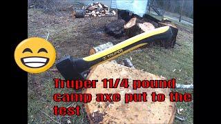 Truper 11/4 pound camp axes great budget bushcraft hatchet