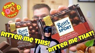 RITTER SPORT NUT SELECTION!! MILK & DARK CHOCOLATE WITH WHOLE HAZELNUTS!! TASTE AND REVIEW!!