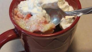 Strawberry Mug Cake with CookingAndCrafting