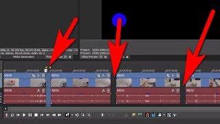 How to Delete Gaps between clips in Vegas Pro (Auto Ripple, Delete, F)