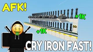 OP AFK Cry Iron Farm! - Roblox Islands