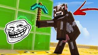 CUBÃO LUCKY BLOCK: TROLL DO DISFARCE DE MOB !! (MINECRAFT TROLL)