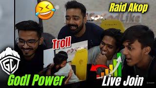 Spower On Godl Power | Admino Troll Spower | Spower Live Join Godl Stream |  Live Raid Akop