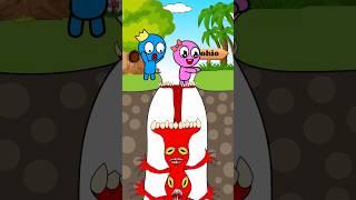 Scared Blue! #2  Rainbow Friends Funny Animation #shorts #animation #story