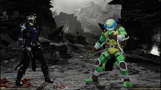 Mortal Kombat 1 - Leonardo vs Shredder (TMNT)