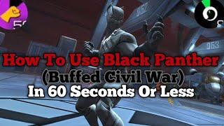 How To Used Buffed Black Panther Civil War MCoC | Mega Bleeds + Bursts