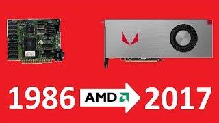 Evolution of AMD 1986 - 2018  graphics cards hi-end