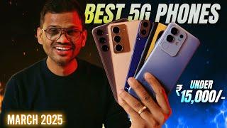 TOP 5 Best 5G Phone Under 15000 in MARCH 2025 l Best Mobile Under 15000