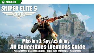 Sniper Elite 5 - Mission 3: Spy Academy (All Collectibles Locations Guide) rus199410 [PS5/Xbox One]