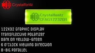 122x32 Transflective Graphic LCD Display module