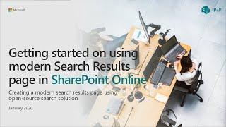 Getting started on using custom search result page in SharePoint Online