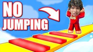 This Crazy Obby But You Can't Jump Had A WEIRD TWIST (Roblox)