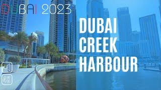 Dubai Creek Harbour Silent Walk | 2023 [4K]