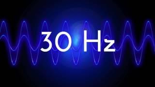 30 Hz clean sine wave BASS TEST TONE frequency