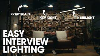 How to shoot a Netflix Style Interview with TWO Lights