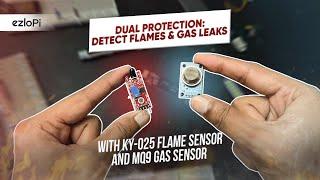 Fire Detection Made Simple with KY-026 Flame Sensor & MQ-9 Gas Sensor